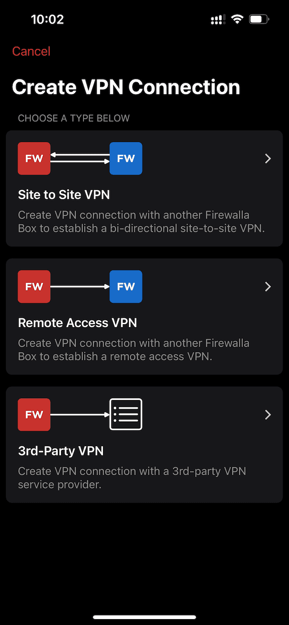 Create VPN Connection